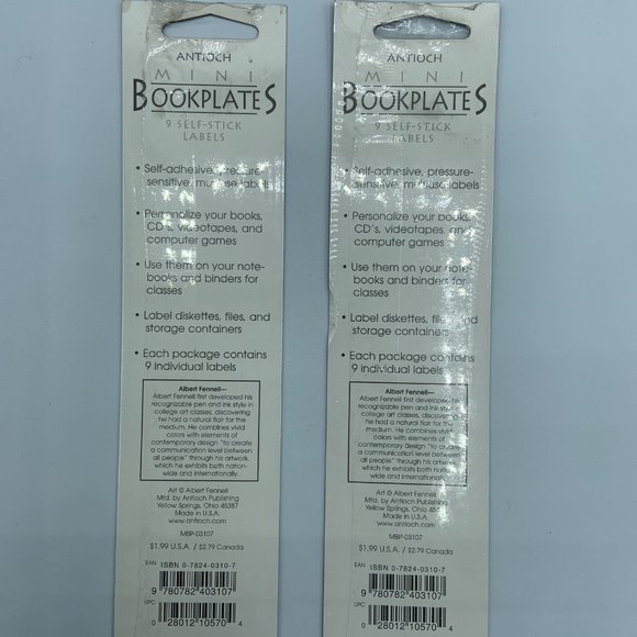 African Mini Bookplates - 2 packs - Picture 2 of 2